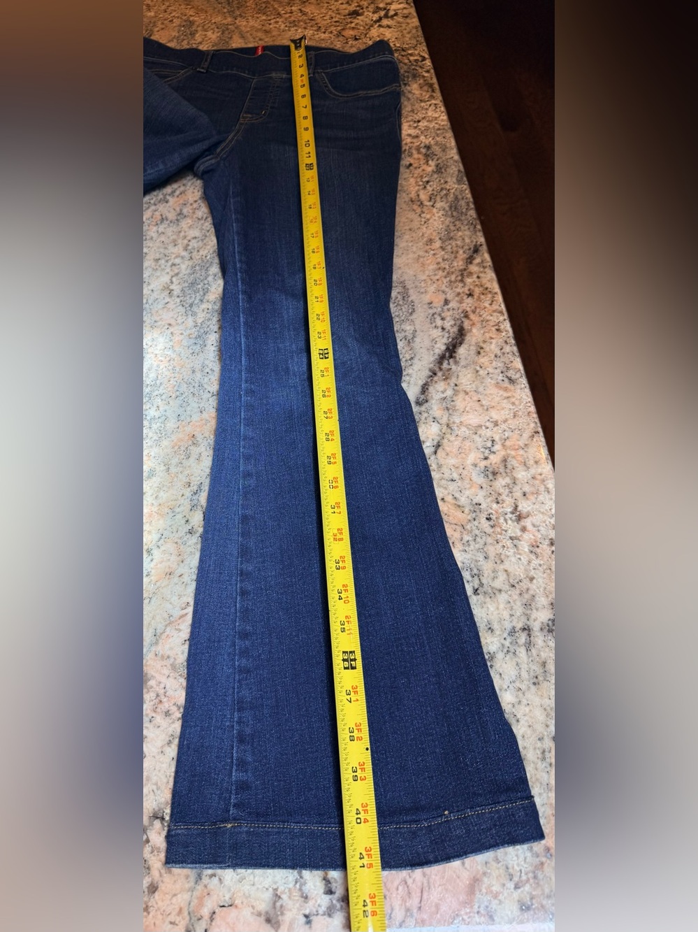 SPANX Dark Wash Flare Jeans - Picture 9 of 12